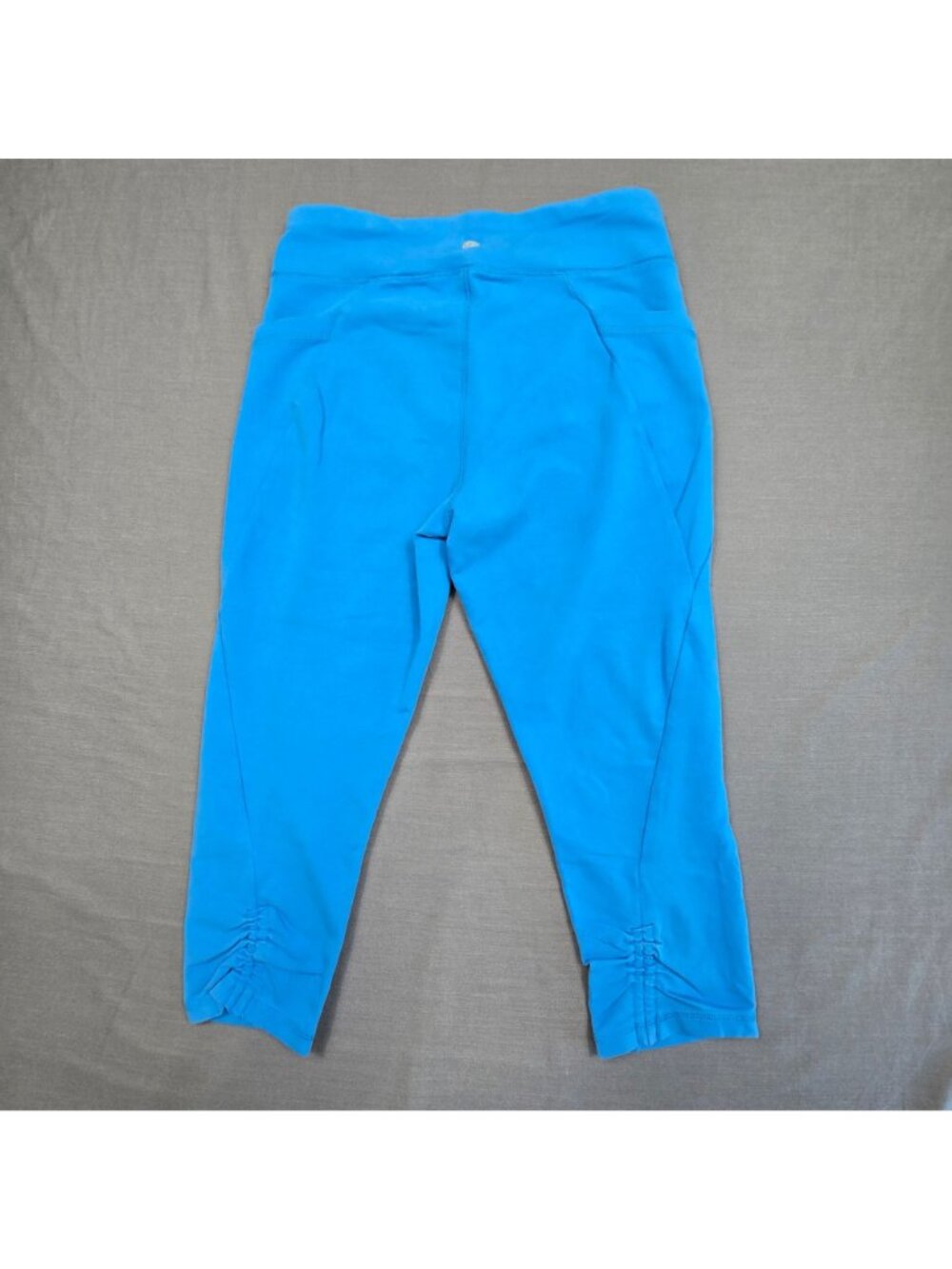 T By Talbots Small Womens Capri Leggings Blue Cotton Blend Stretch Comfortable - Picture 5 of 6